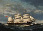 Edvard Petersen barque Annie Burrill oil painting reproduction